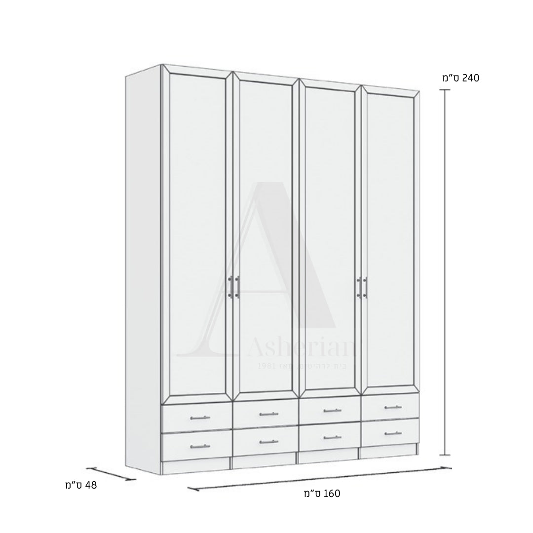 ULTRA | ארון שקוף מעוצב לסלון עם כוורות יין ומגירות - - אשריאן | ASHERIAN