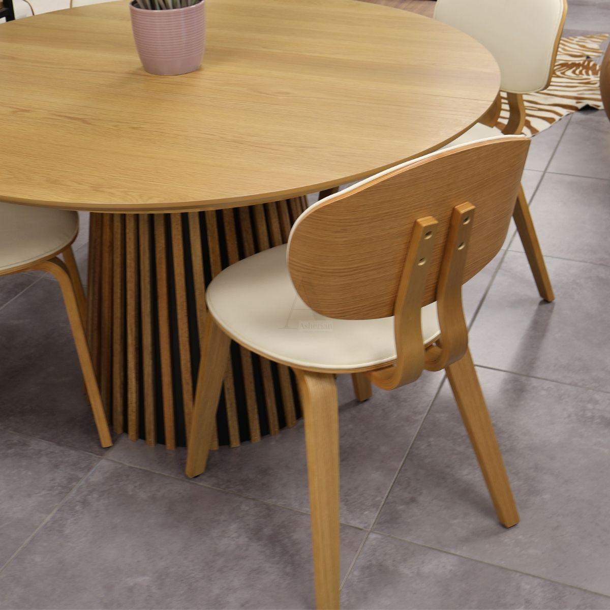 SWIFT | כסא אוכל מעץ מלא בעיצוב בוהו שיק