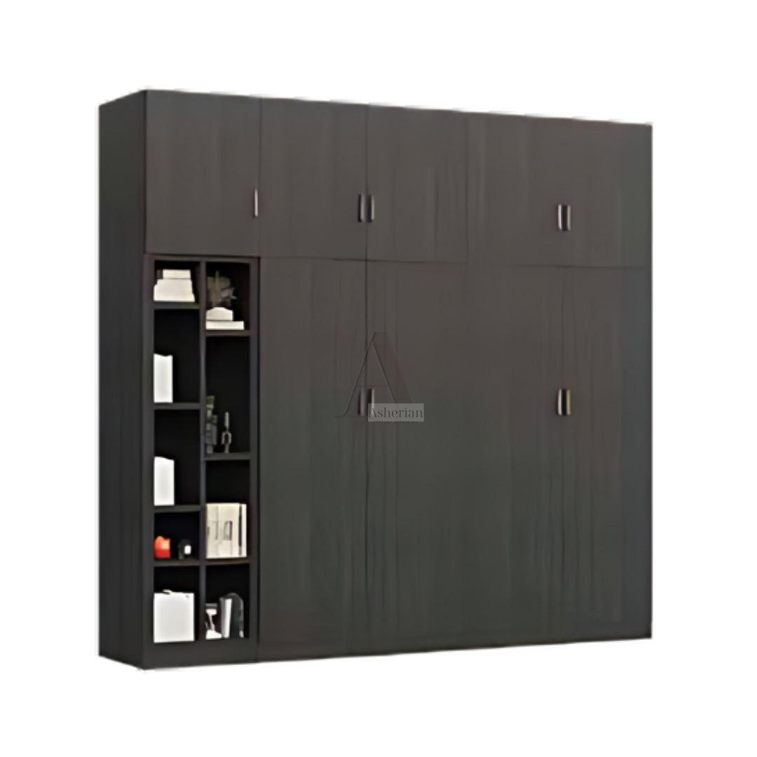 RAIN | ארון פתיחה יוקרתי עם כוורת אי סימטרית - 240 ס"מ - 6 דלתות - אשריאן | ASHERIAN