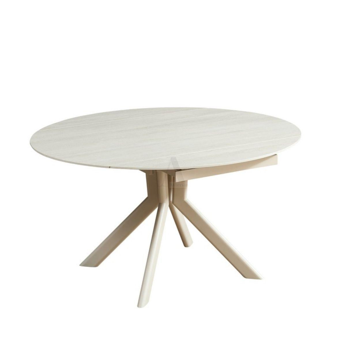 SONNA | שולחן אוכל מודרני מסתובב רגל סהרה