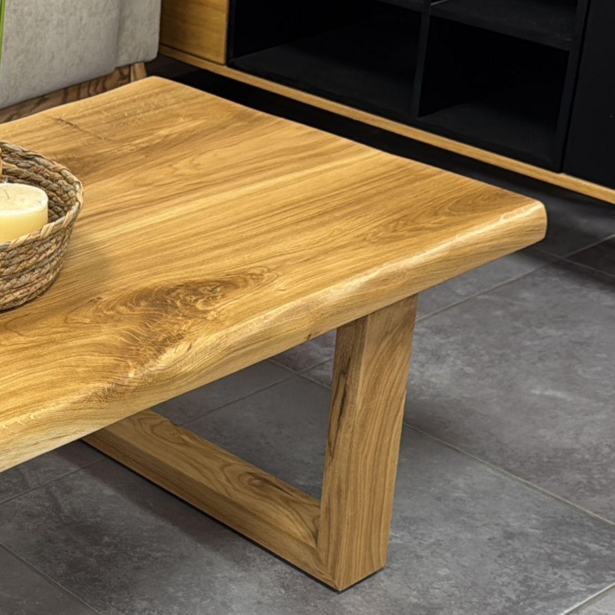 BALI | שולחן סלון עץ מלא בעיצוב כפרי טבעי