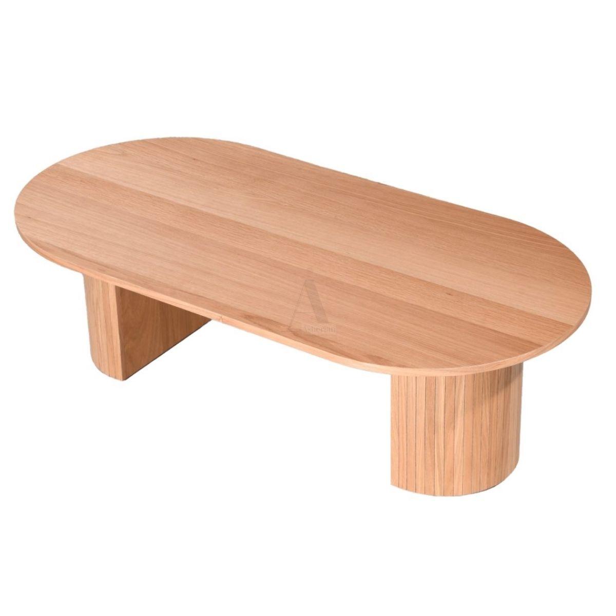 VERO | שולחן סלון אובלי בעיצוב נורדי עדין