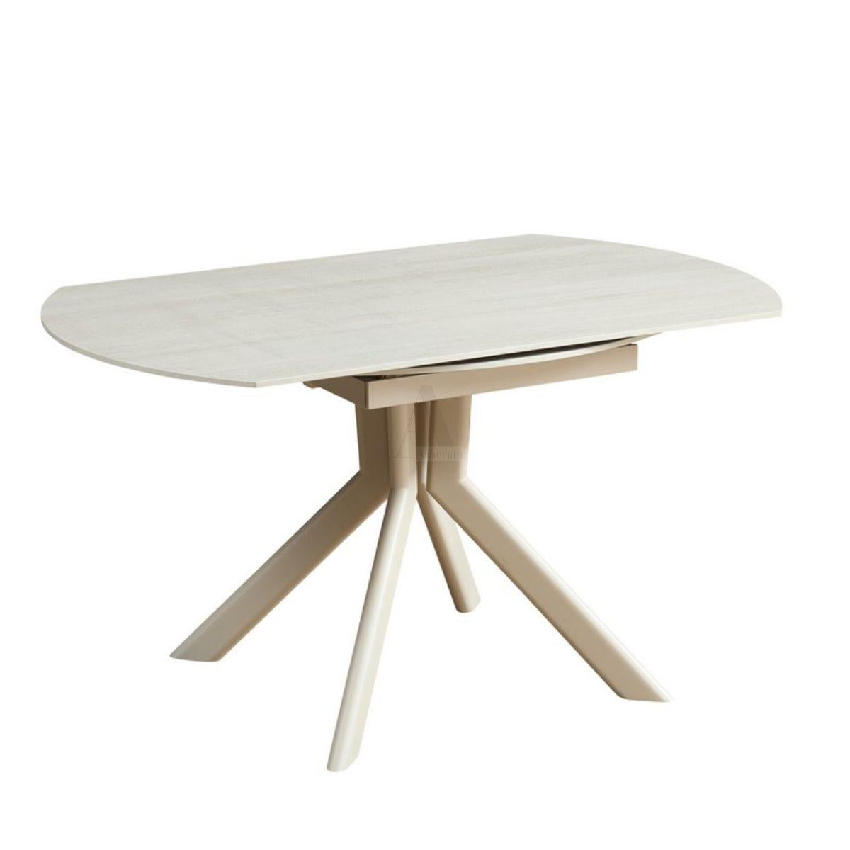 SONNA | שולחן אוכל מודרני מסתובב רגל סהרה