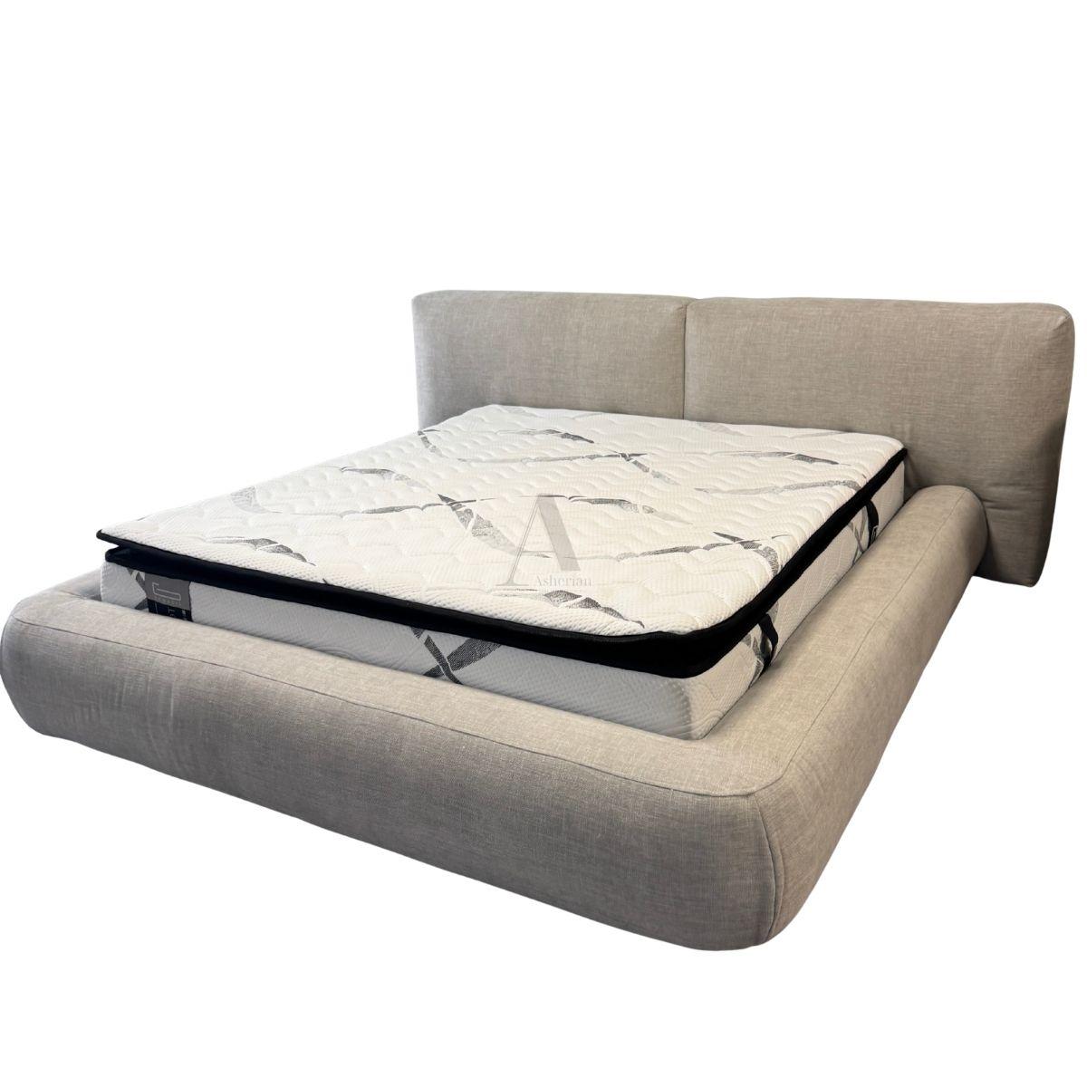 LUNE | מיטה זוגית מרופדת בעיצוב מודרני ורך