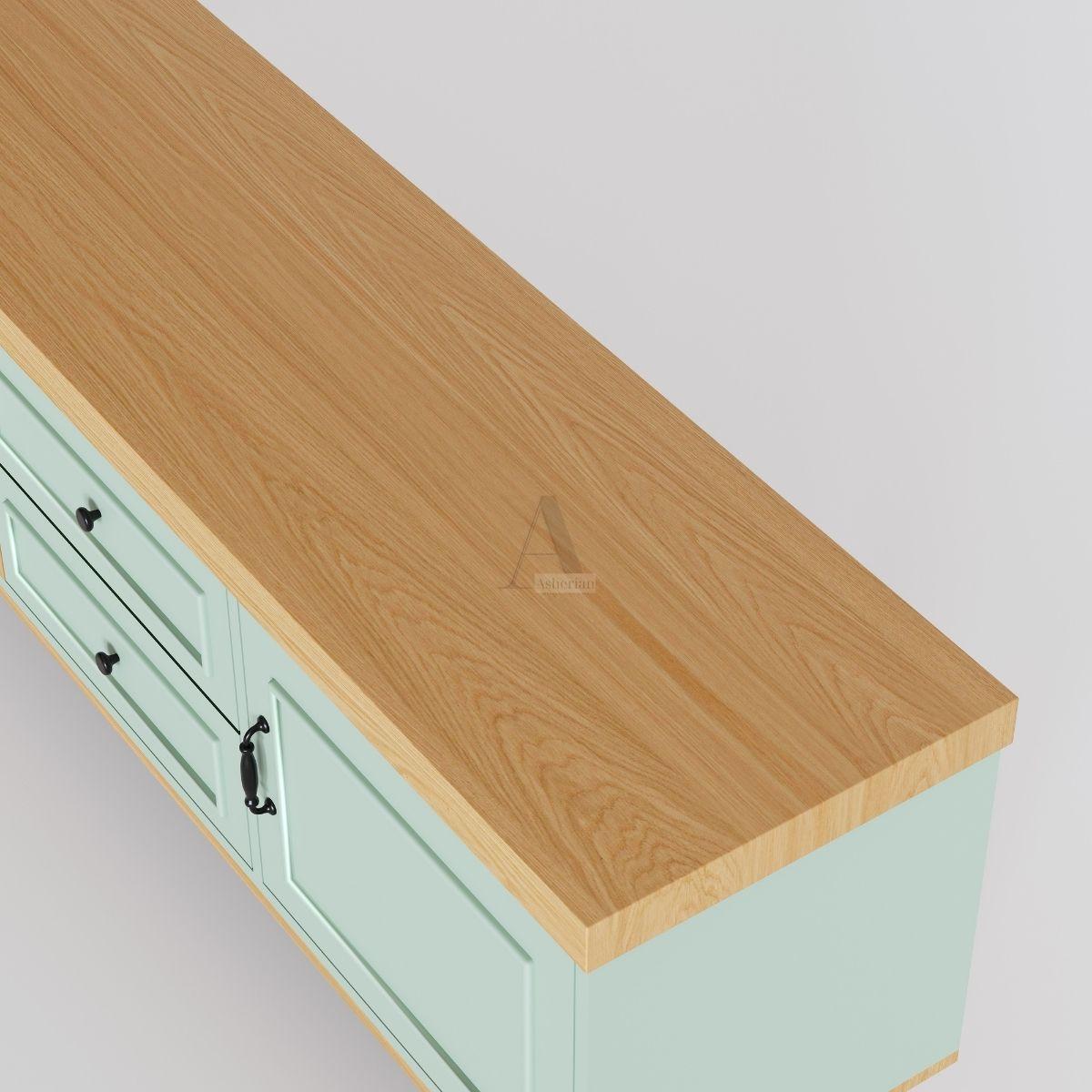 ART | מזנון כפרי־עדין עם מגירות ומדפים פתוחים בעיצוב ייחודי