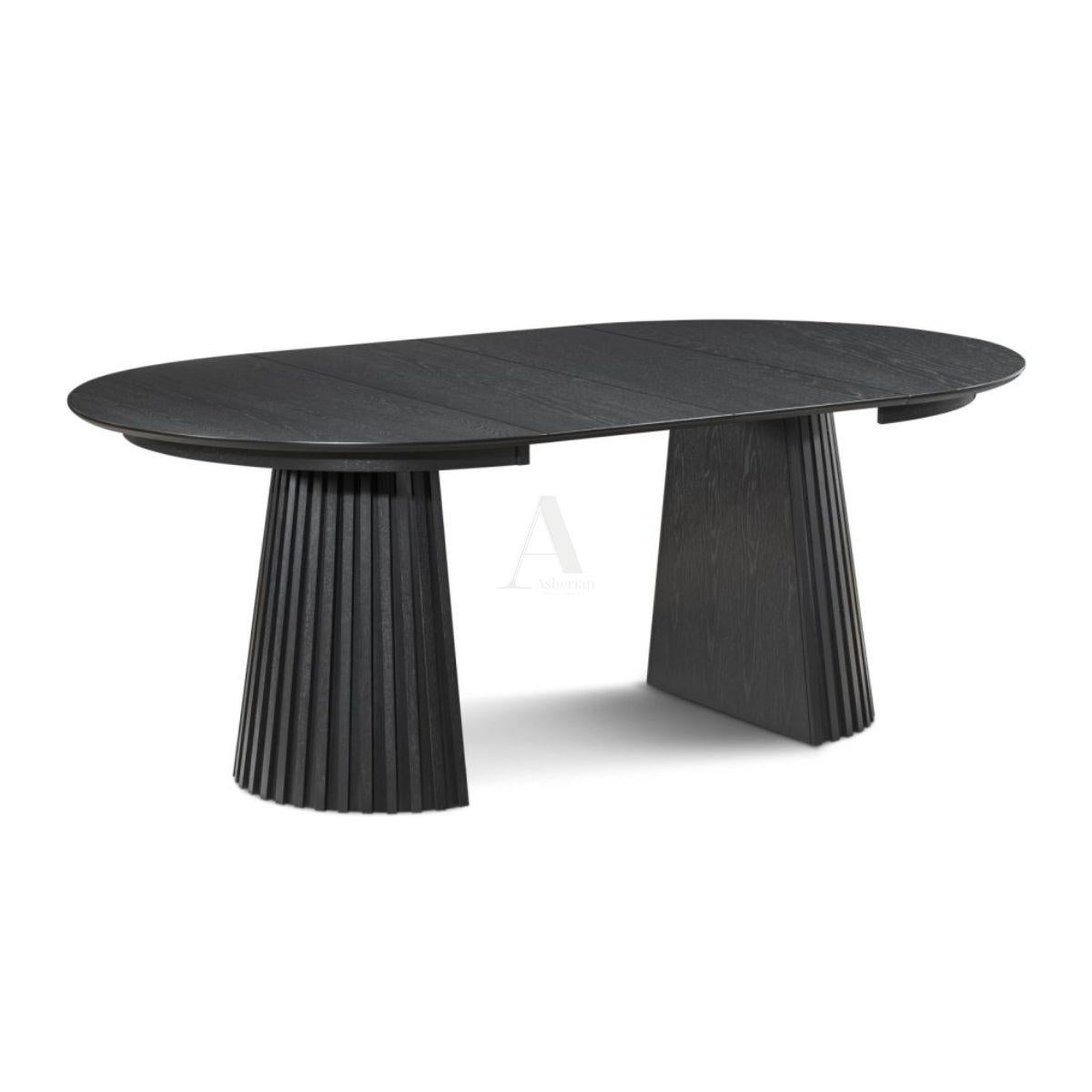 STEPHAN | שולחן אוכל עץ מלא בסגנון בוהו שיק טבעי