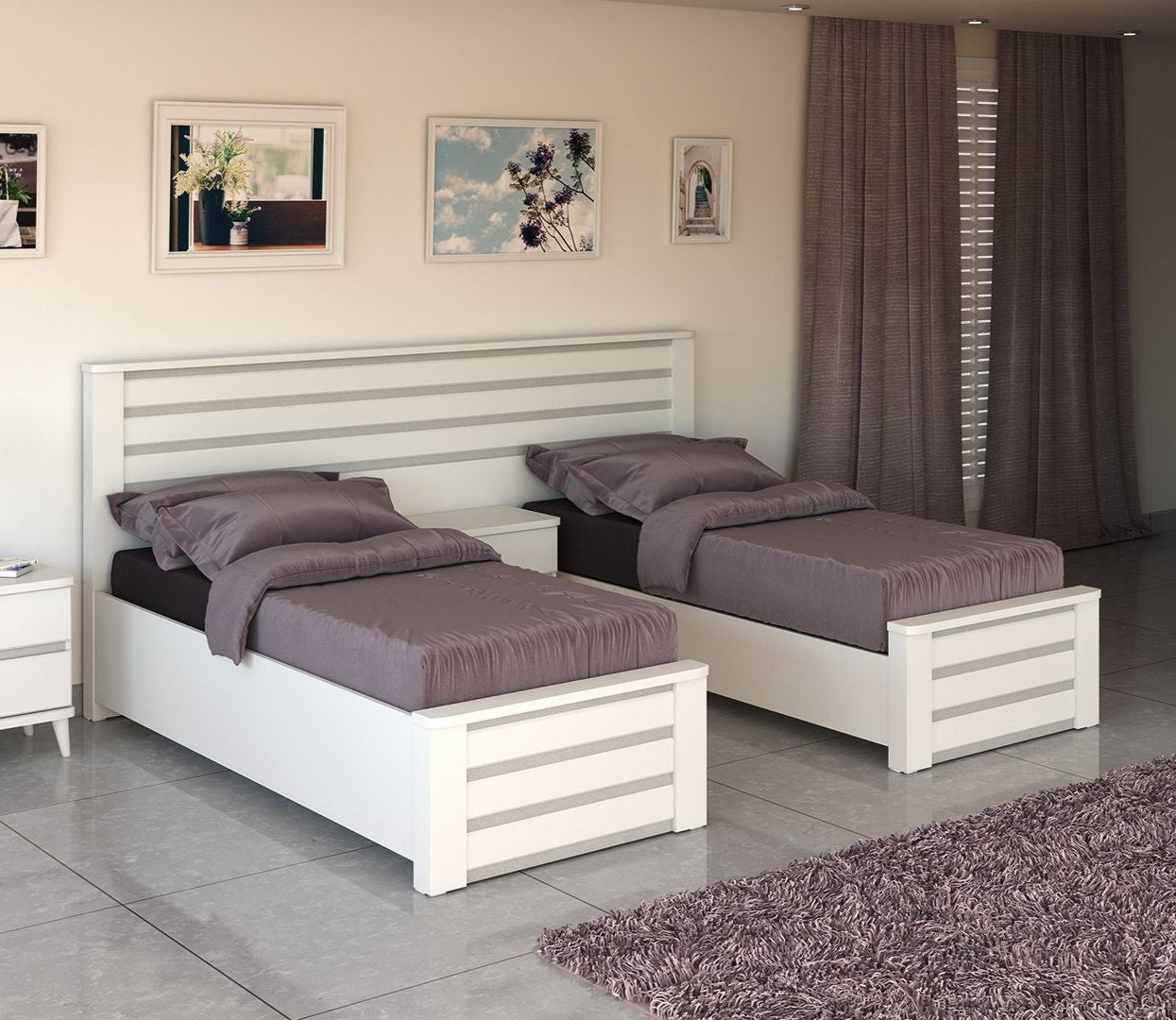 AVIV | מיטה יהודית איכותית בעיצוב כפרי - הפרדה סוג 1 - אשריאן | ASHERIAN