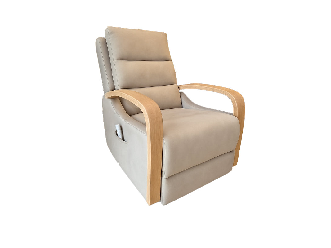 HERMES EC | כורסת ריקליינר חשמלית עם מנגנון סטנד-אפ בעיצוב מודרני