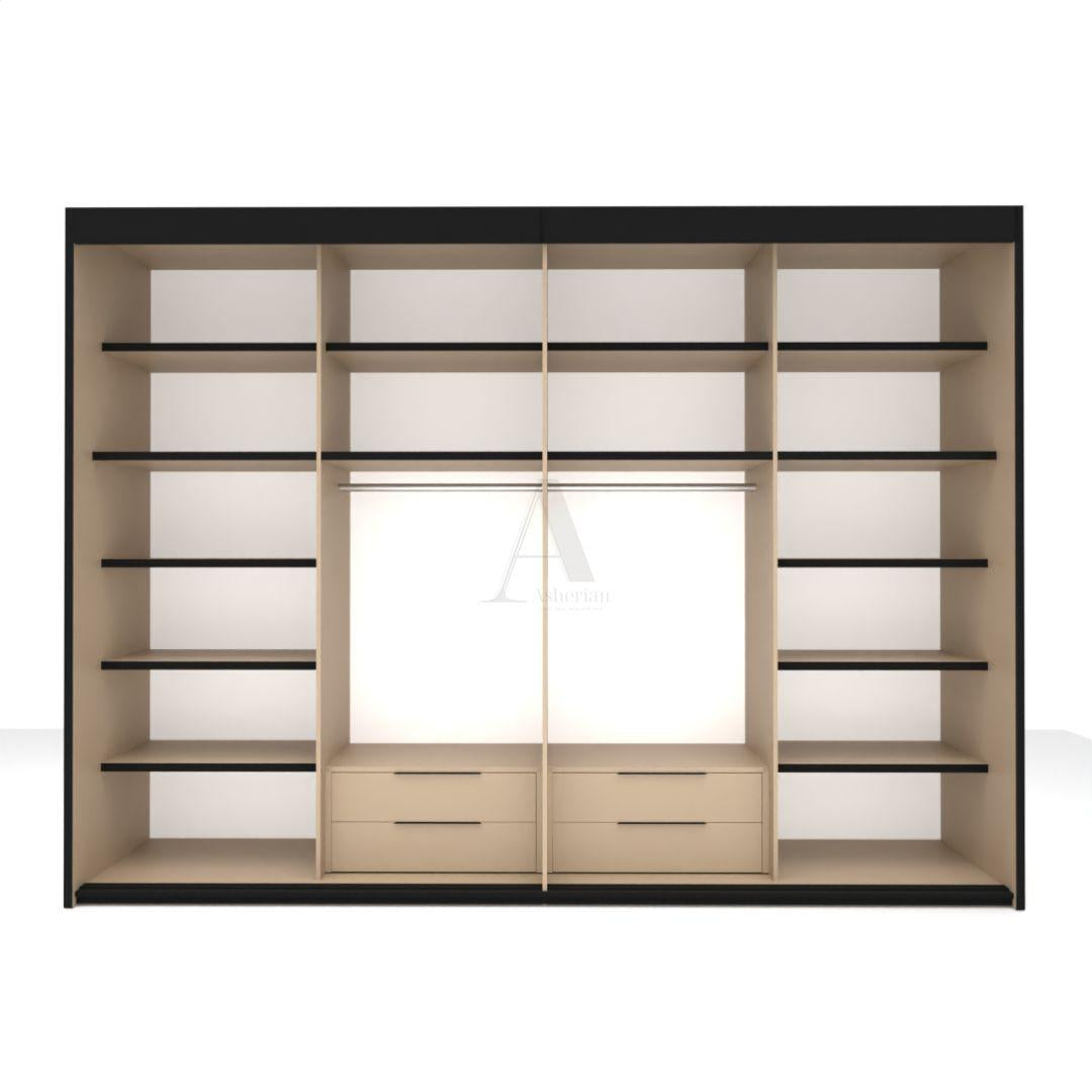 KFIR | ארון הזזה איכותי עם מראה ומגירות