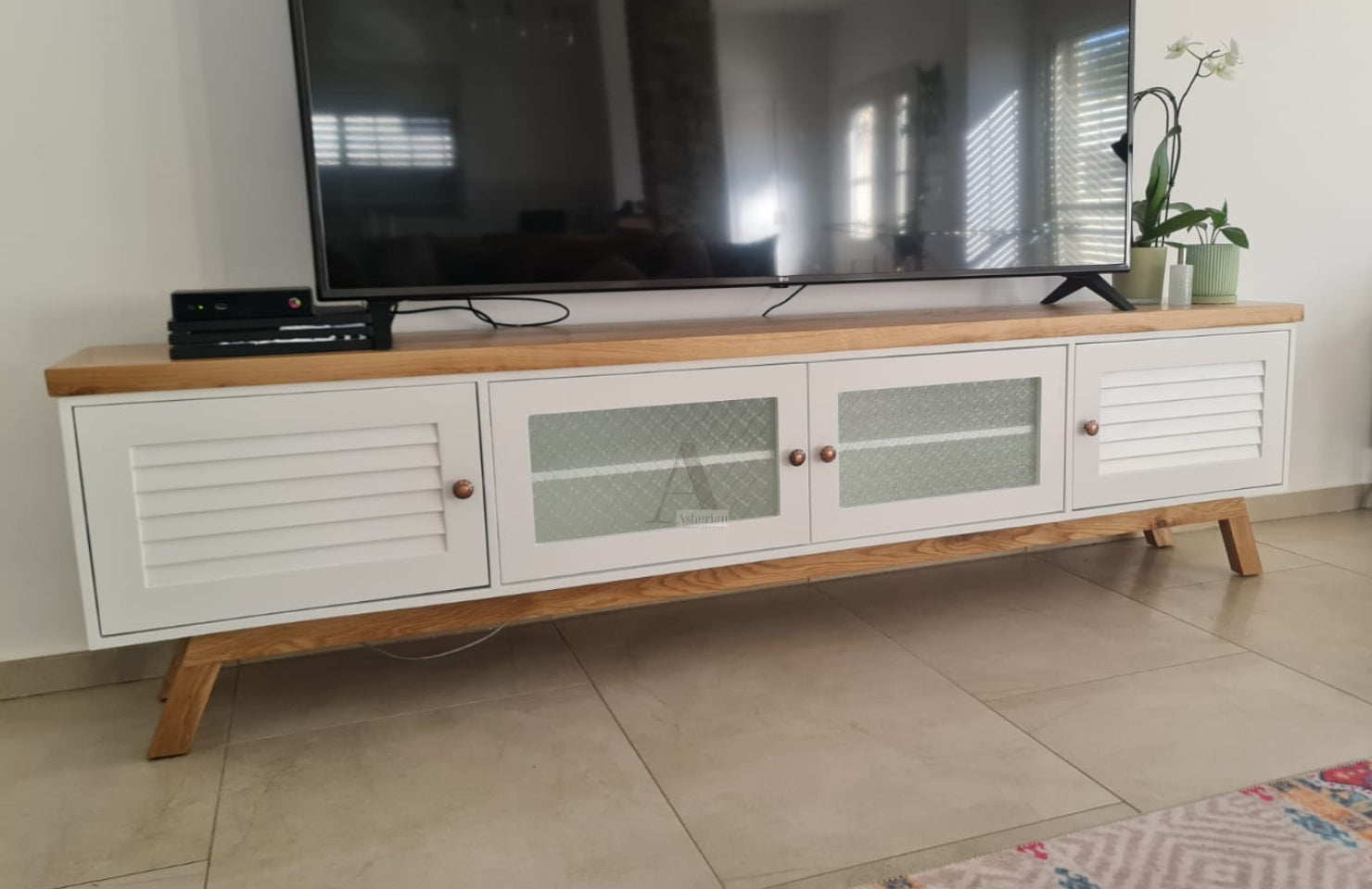 Koral | מזנון וינטאג' מעץ לסלון - - אשריאן | ASHERIAN