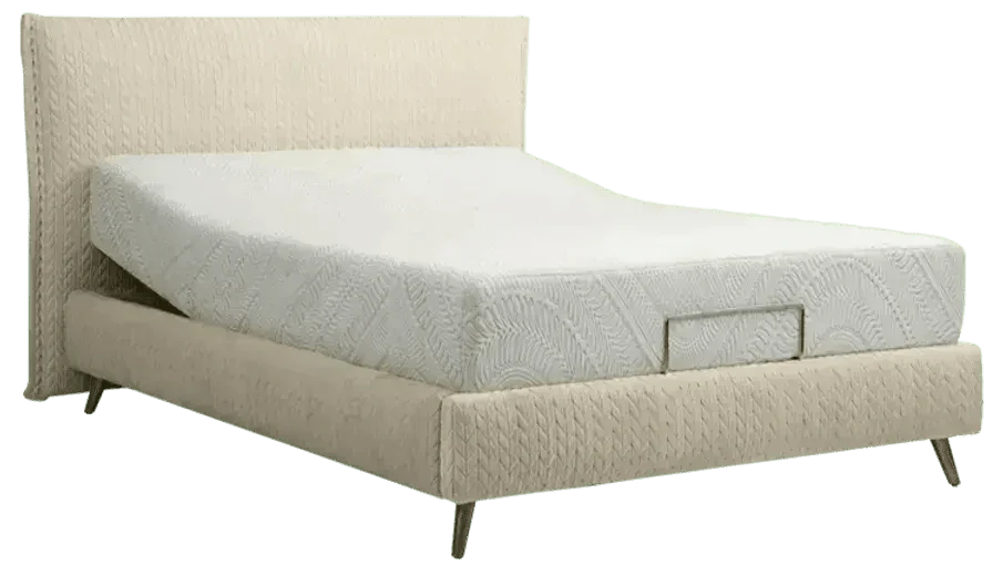 ALMA | מיטה חשמלית עם ראש בעיצוב קלוע Genesis - - אשריאן | ASHERIAN