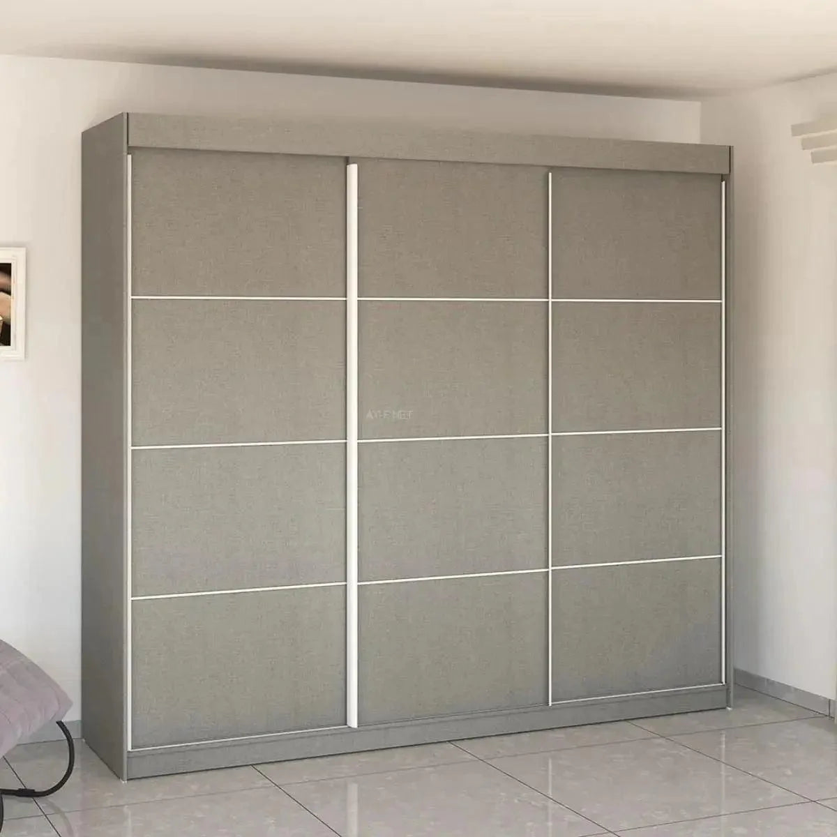 ARBEL 2.70 | ארון הזזה איכותי 2.70 מטר עם 3 דלתות MDF - - אשריאן | ASHERIAN