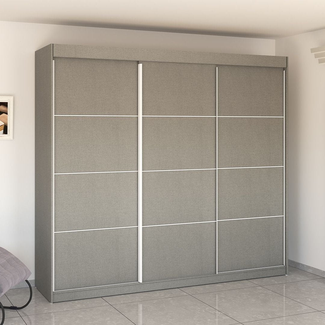 GOLAN | ארון הזזה איכותי בגובה 2.70 ועם 2 דלתות MDF - 270 ס״מ - 3 דלתות - אשריאן | ASHERIAN