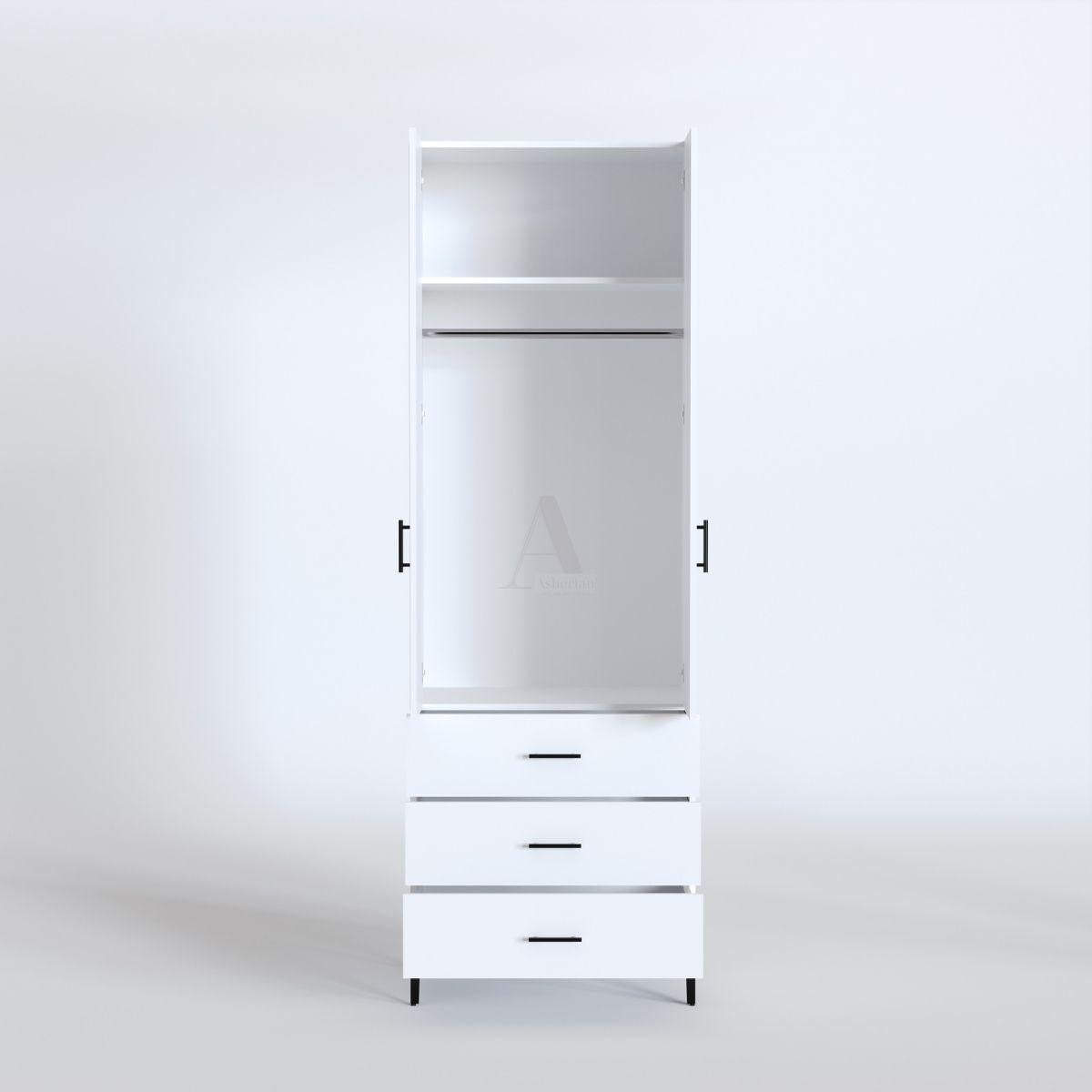 NEVO | ארון דלתות פתיחה מסנדוויץ’ עם מגירות ובמה