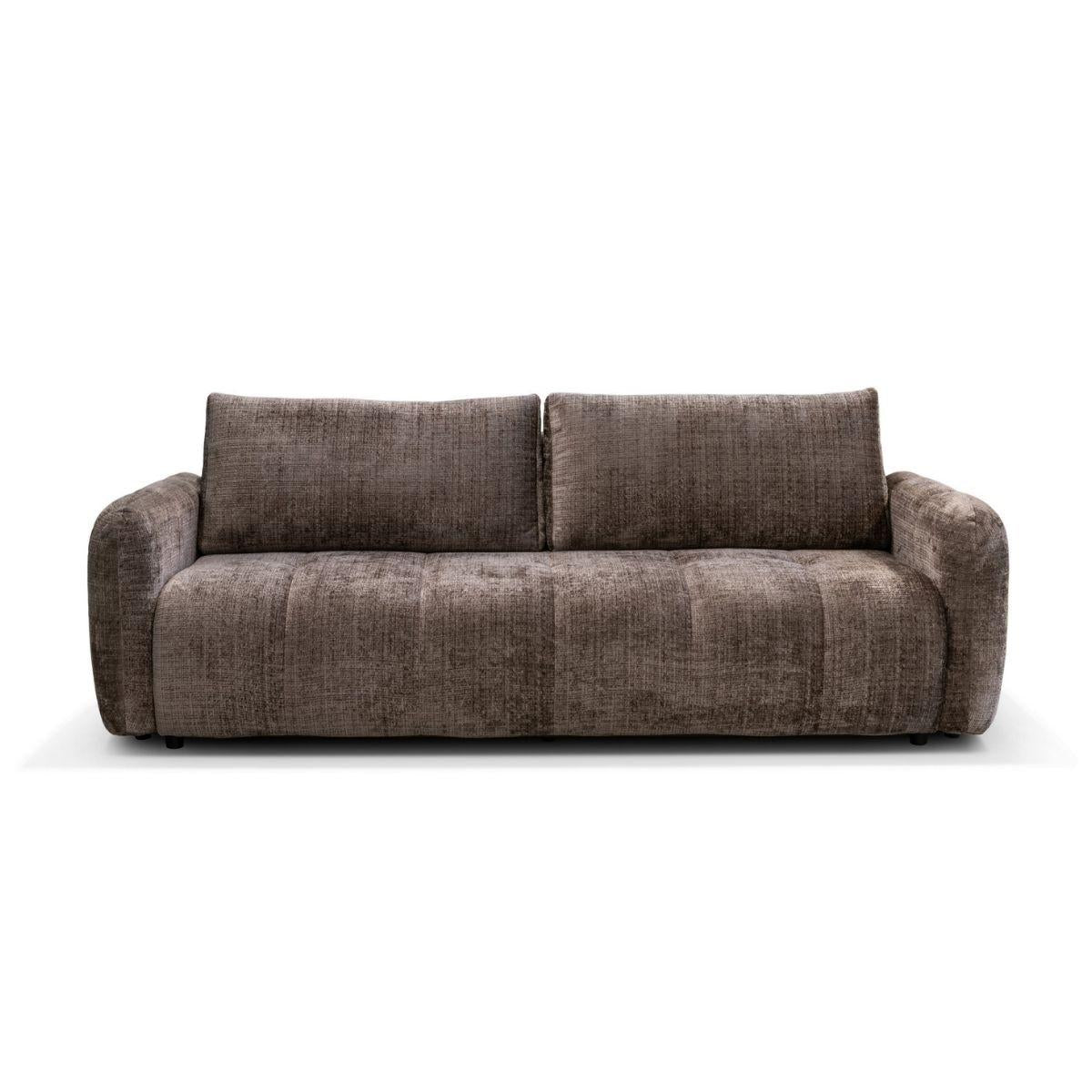 BESALU | ספה תלת-מושבית נפתחת למיטה בעיצוב מודרני ומזמין - קפה