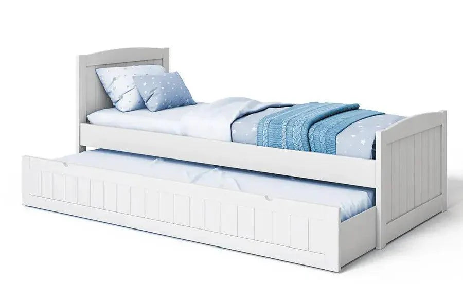 BOAZ | מיטת ילדים מעוצבת עם מיטת חבר נפתחת , מעקה ומזרנים במתנה! תוצרת רהיטי עין חרוד - - אשריאן | ASHERIAN