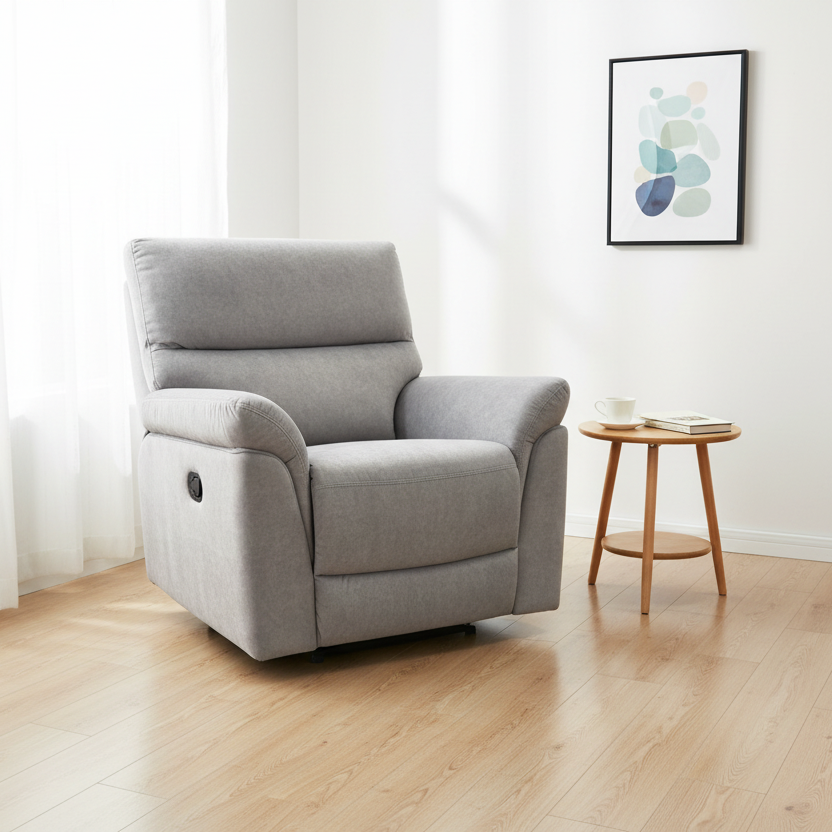 BRONO | כורסת ריקליינר ידנית רחבה ונוחה