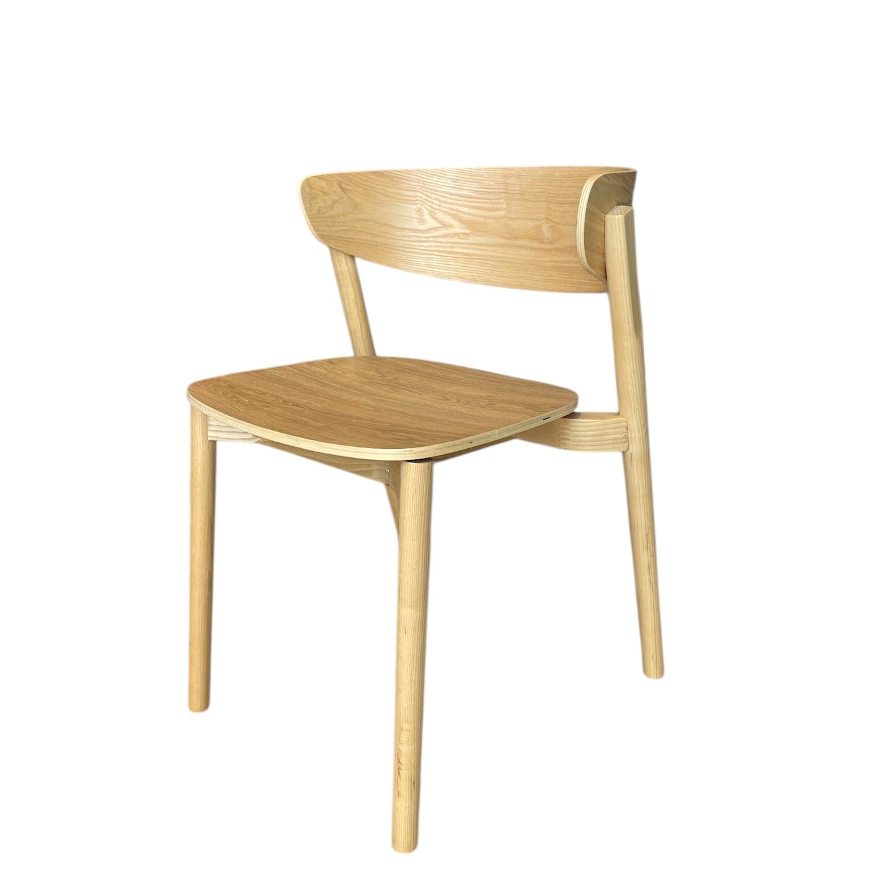CAMEL | כסא עץ מלא בגימור טבעי - אלון - אוכל