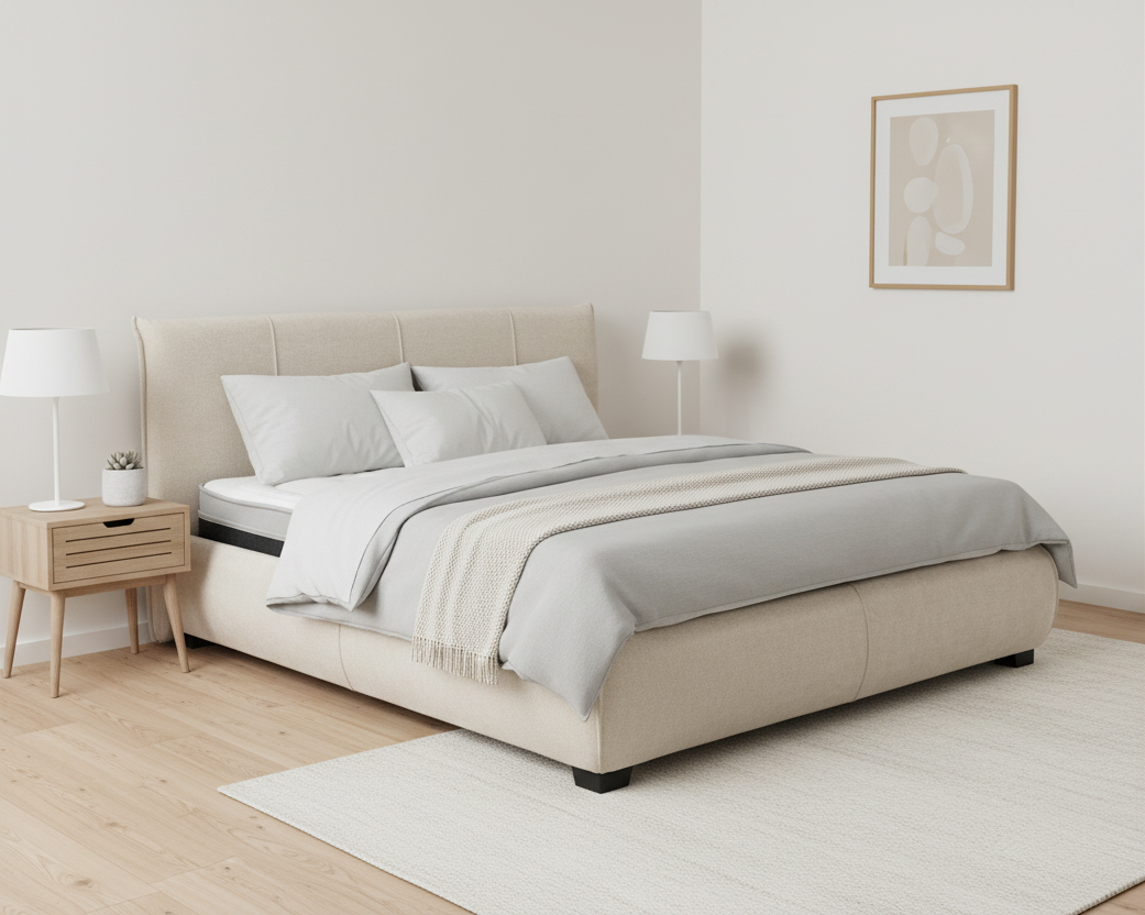 CAPRI | מיטה זוגית מרופדת אלגנטית לחדר שינה