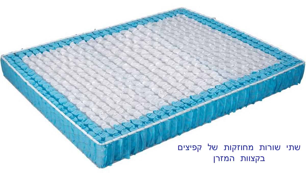 COOL | מזרן קפיצים מבודדים למיטה וחצי עם שכבת ויסקו ואפקט הקירור