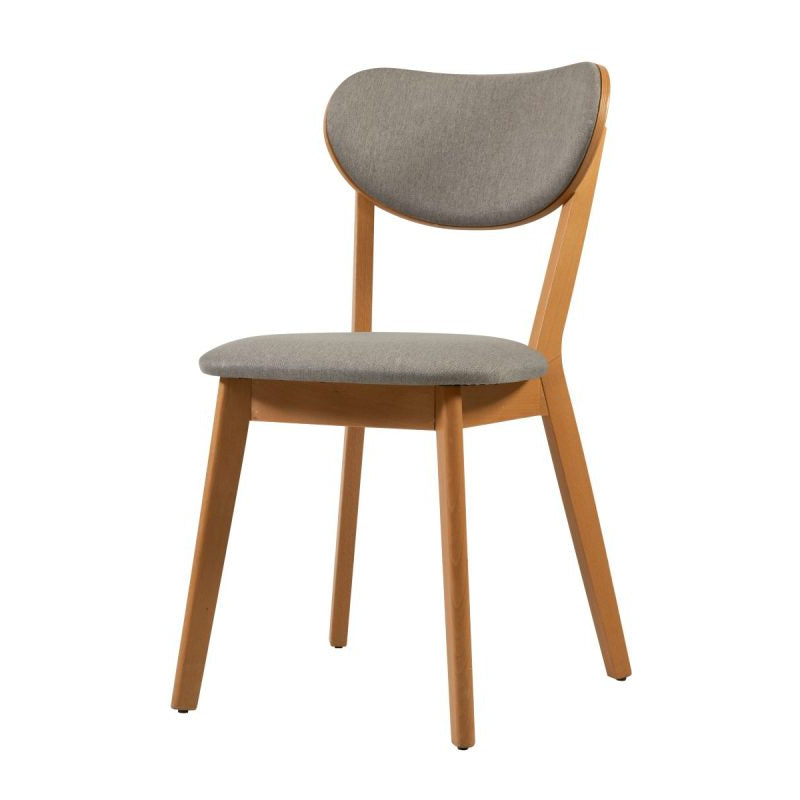 IRES | כסא אוכל מעץ בסגנון רטרו מהמם - אפור כהה