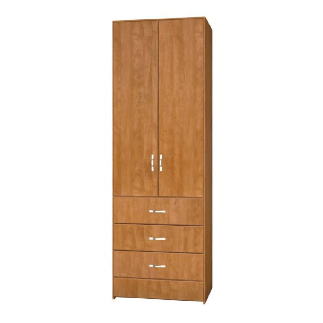 DAVID | ארון פתיחה מעץ סנדוויץ' איכותי עם מגירות באמצע - 80 ס״מ - 2 דלתות - אשריאן | ASHERIAN