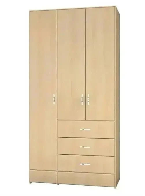 מור | ארון בגדים איכותי מסנדוויץ' עם 3 דלתות ומגירות - - אשריאן | ASHERIAN