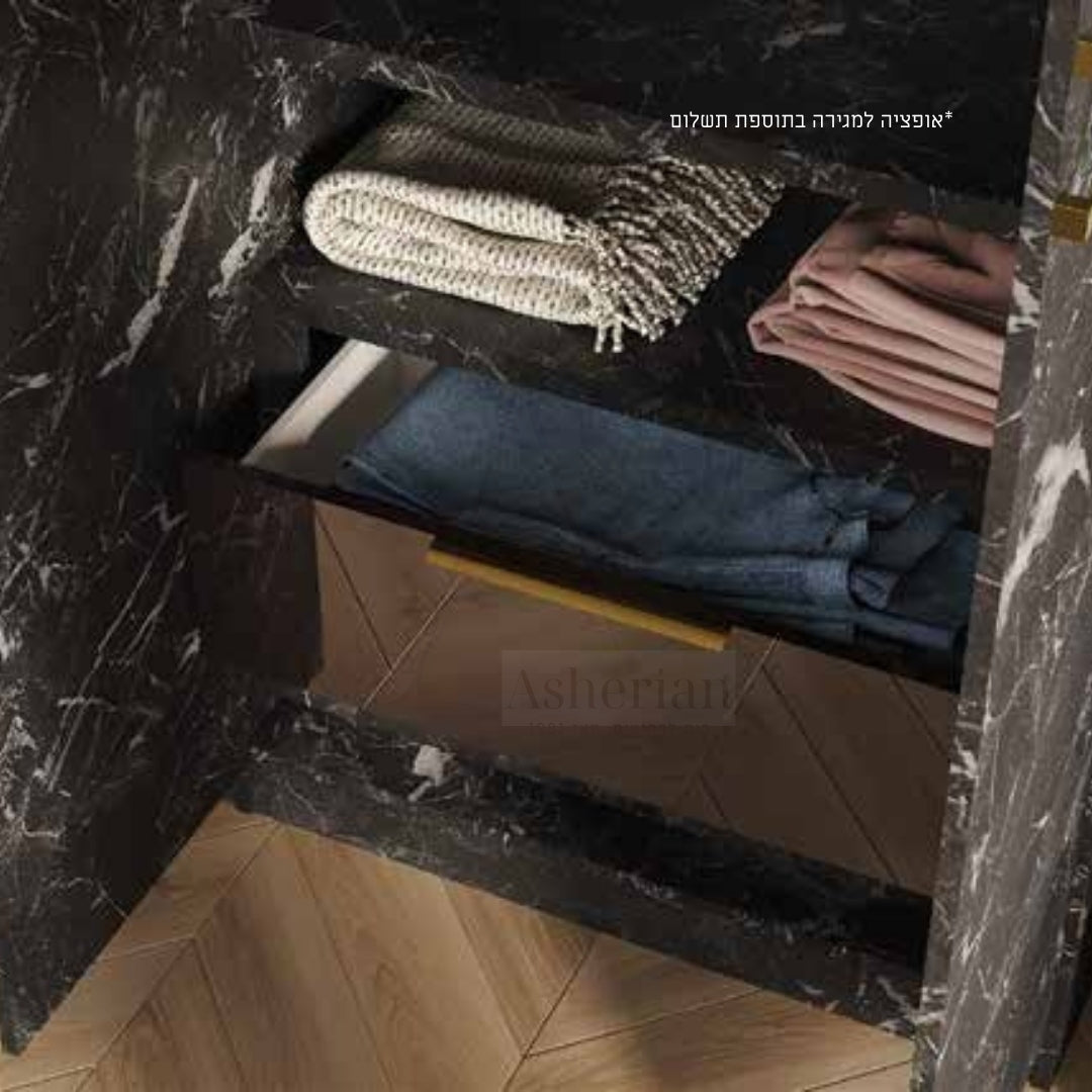 DECO | ארון פתיחה מודרני עם כוורות פתוחות - - אשריאן | ASHERIAN