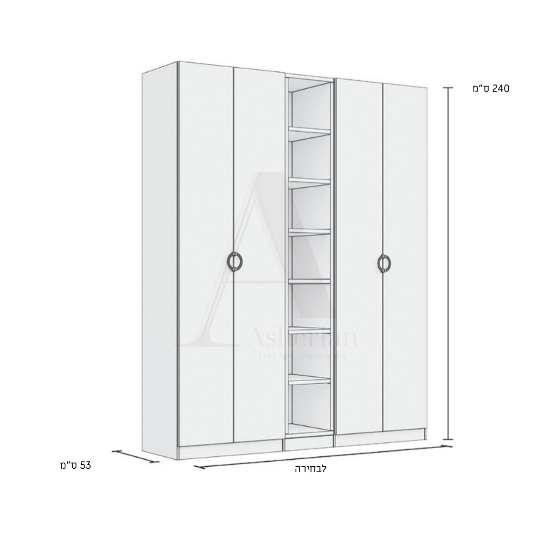 DECO | ארון פתיחה מודרני עם כוורות פתוחות - - אשריאן | ASHERIAN