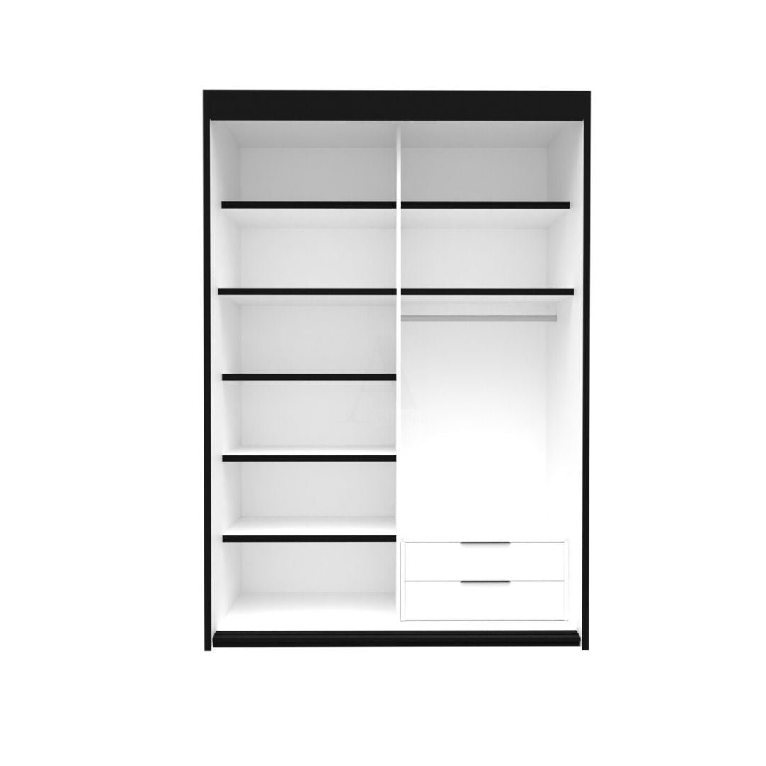 EMA | ארון הזזה בעיצוב אלגנטי עם 2 דלתות