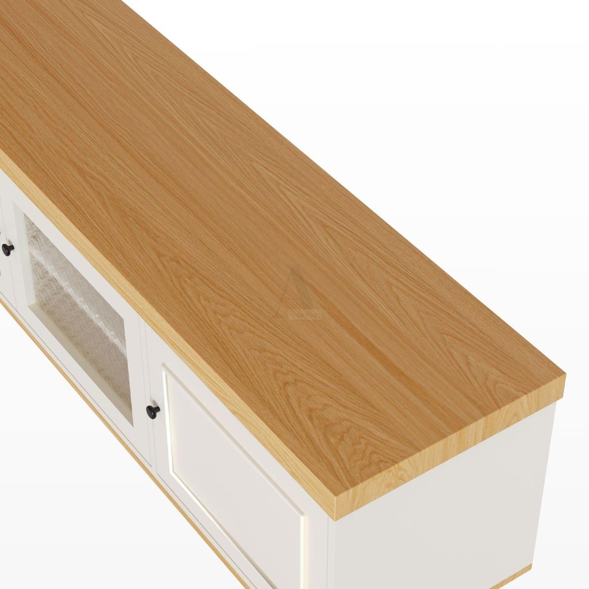 EDEN | מזנון כפרי־עדין עם זכוכית סבתא ושילובי עץ טבעיים