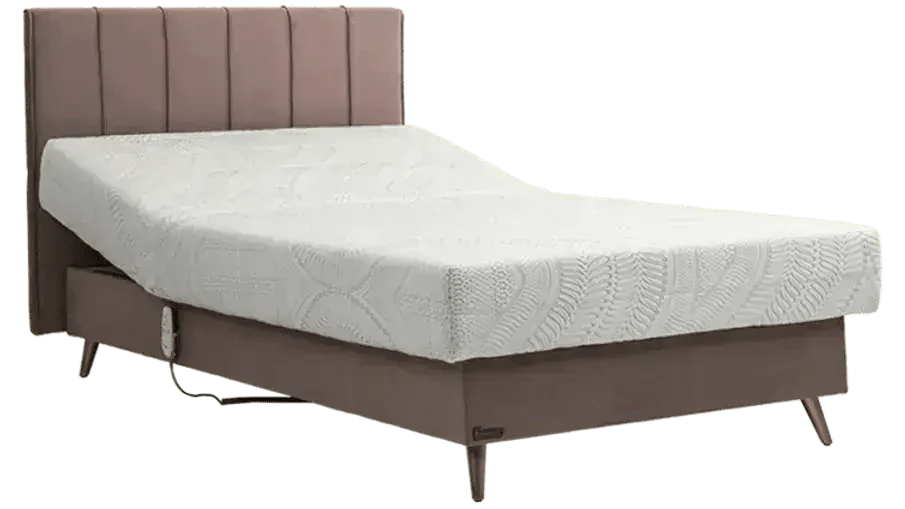 EGO | מיטה וחצי מתכווננת עם ראש מעוצב מבית Genesis - 120/200 ס״מ - אשריאן | ASHERIAN