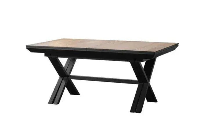 EXPRESS | שולחן אוכל איכותי ופונקציונאלי נפתח ל- 4.80 מ׳ עם 6 הגדלות ורגלים מתפצלות - אלון טבעי - אשריאן | ASHERIAN