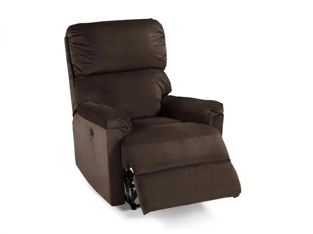 FREEDOM | כורסת טלויזיה חשמלית מבד פרידום ד"ר גב - חשמלי שוקולד - אשריאן | ASHERIAN