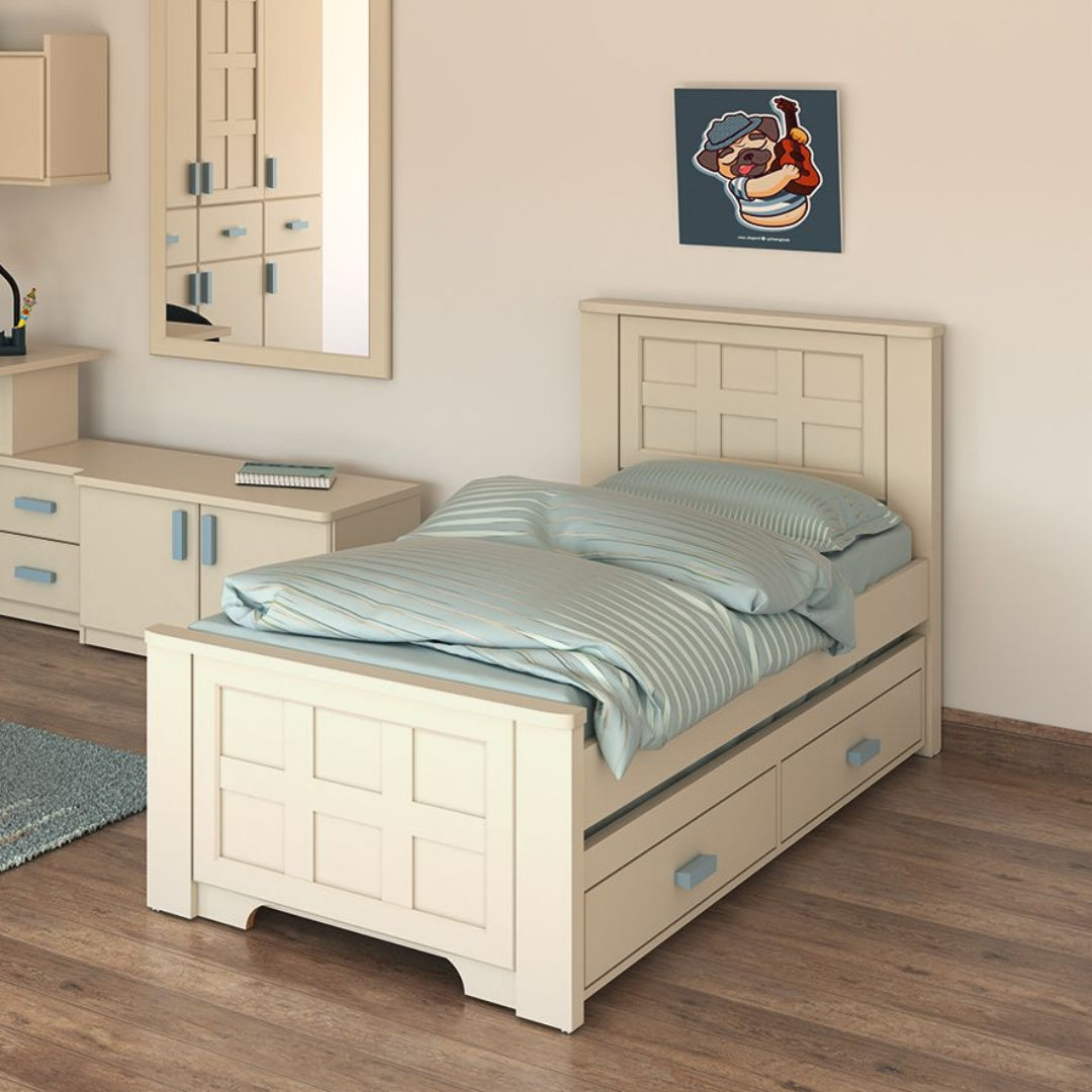 GILBOA | מיטת יחיד נפתחת בעיצוב כפרי ומסיבי - - אשריאן | ASHERIAN