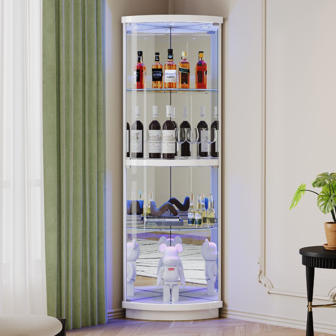 Gin | ויטרינה פינתית יוקרתית עם תאורה