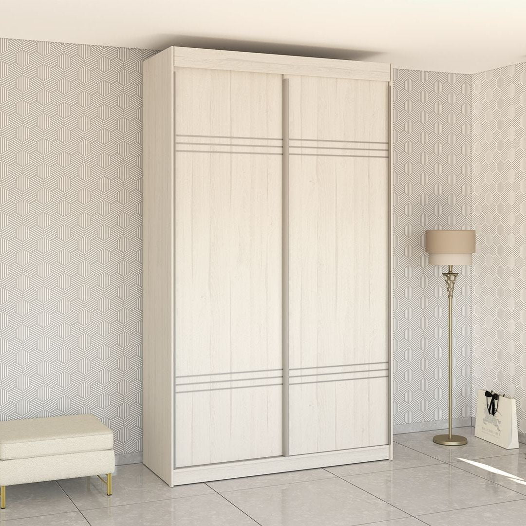 GOLAN | ארון הזזה איכותי בגובה 2.70 ועם 2 דלתות MDF - 160 ס״מ - 2 דלתות - אשריאן | ASHERIAN