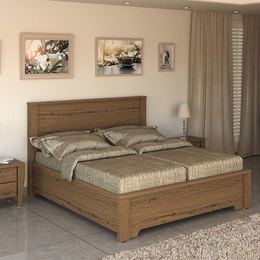 GLOAN | מיטה יהודית מעץ במראה נקי - הפרדה סוג 4 - אשריאן | ASHERIAN