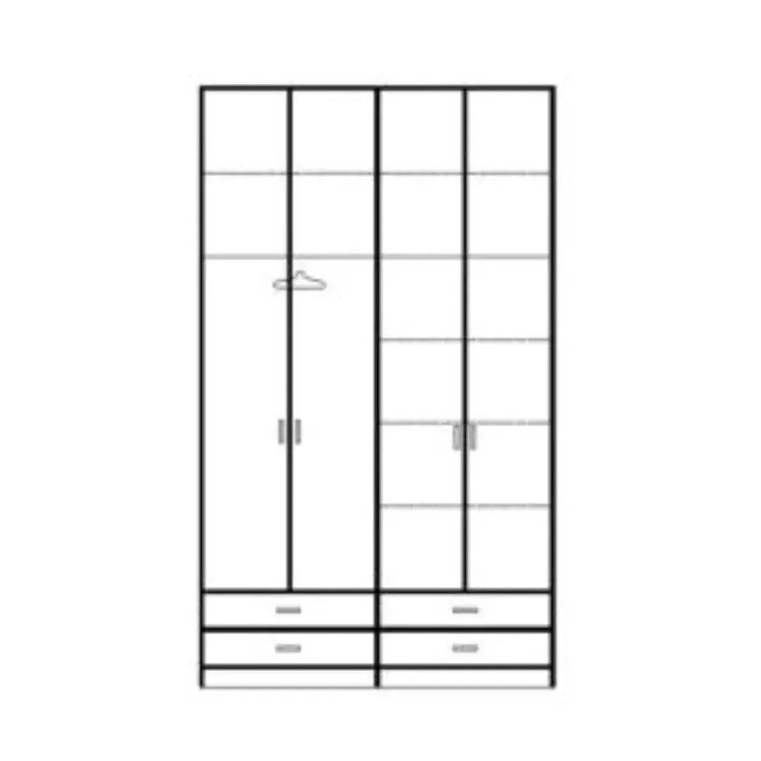 Guy | ארון בגדים בגובה 2.70 מ׳ עם דלתות ושורות מגירות - - אשריאן | ASHERIAN