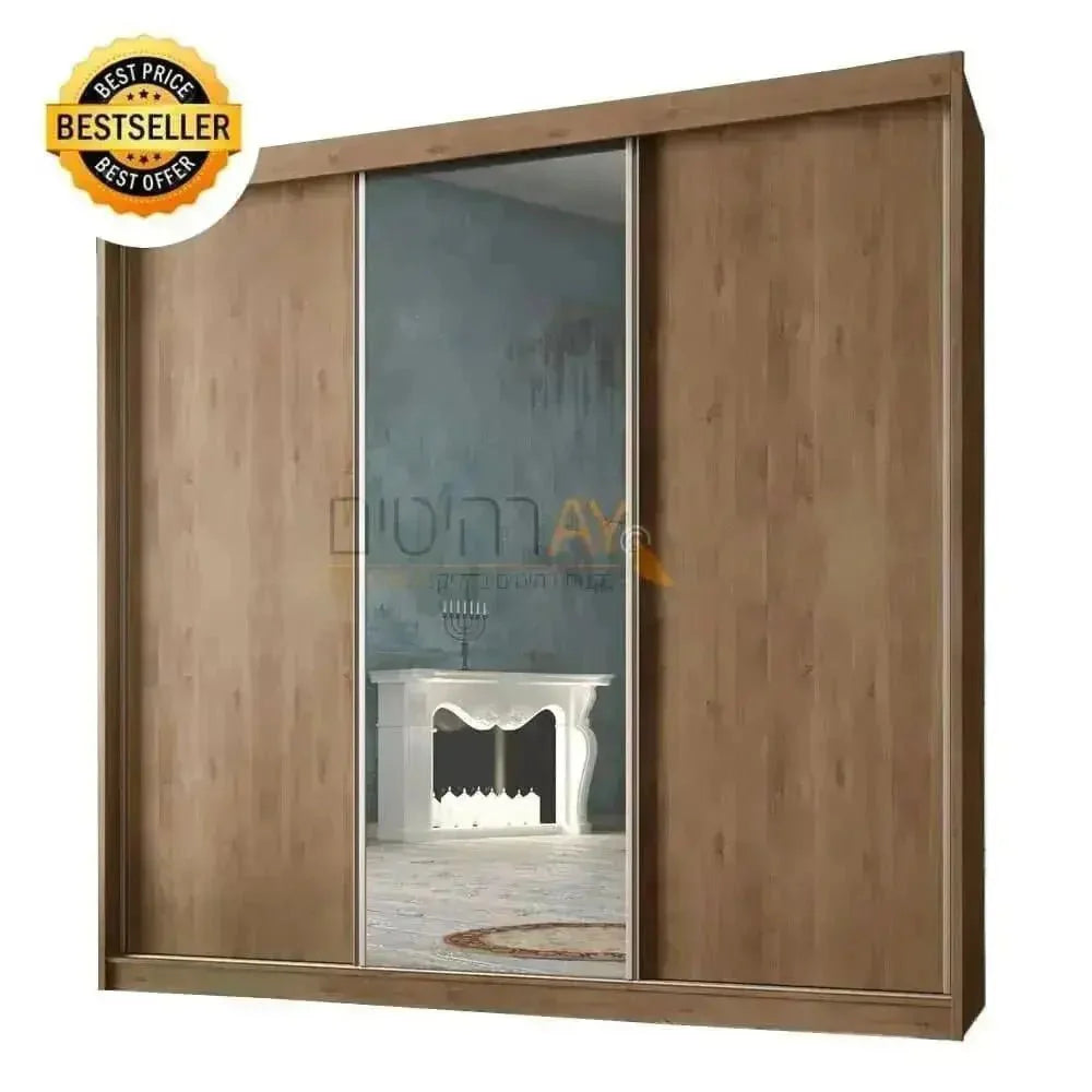 לביא | ארון הזזה במבצע עם 3 דלתות ומראה - - אשריאן | ASHERIAN