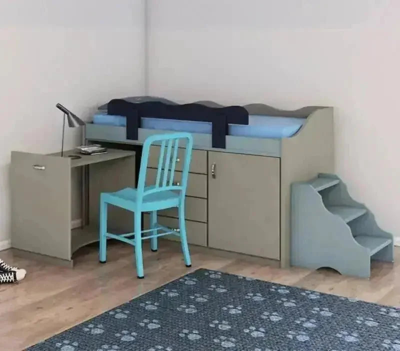 איתי | מיטת במה עם אחסון ושולחן כתיבה נשלף - - אשריאן | ASHERIAN