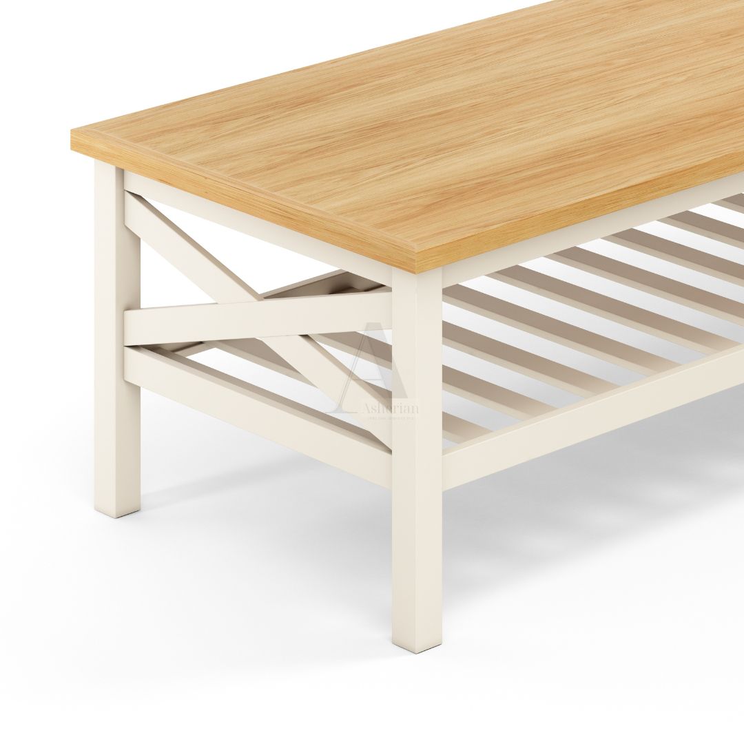 JAVA | שולחן סלון כפרי מעץ בהתאמה אישית - - אשריאן | ASHERIAN