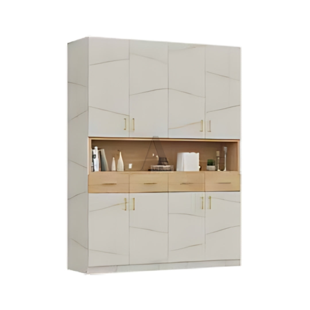 JERY | ארון פתיחה פונקציונאלי עם נישה פתוחה ומגירות - - אשריאן | ASHERIAN