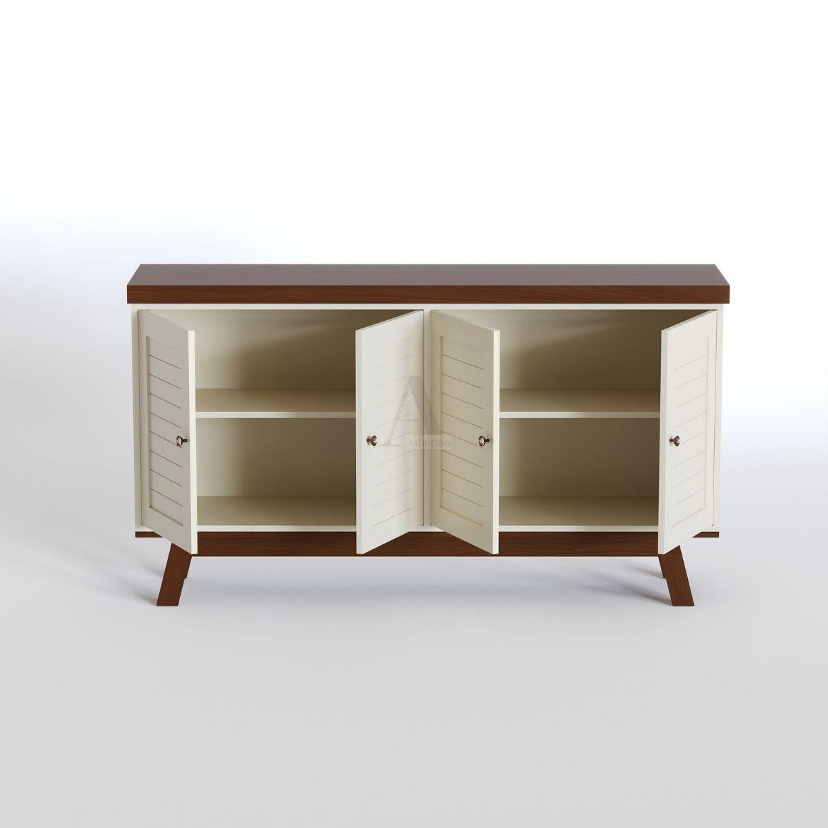 JOLIN | שידת אחסון כפרית עם דלתות תריס - שידה