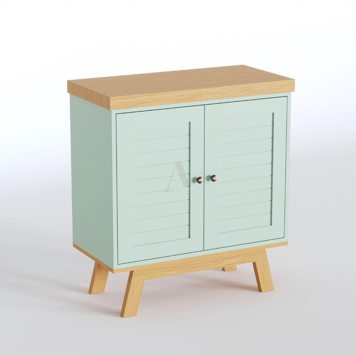 JOLIN | שידת אחסון כפרית עם דלתות תריס - שידה