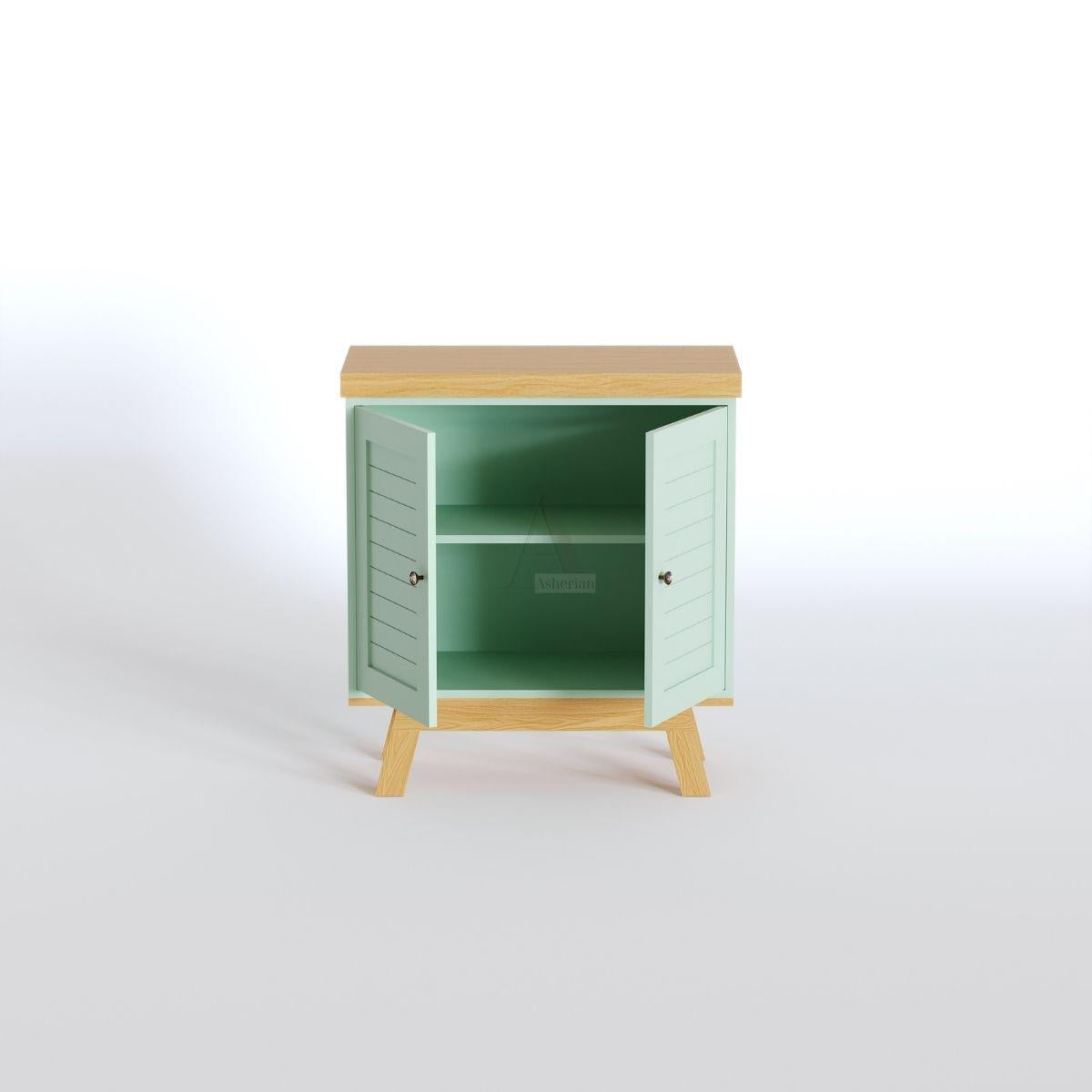 JOLIN | שידת אחסון כפרית עם דלתות תריס - שידה