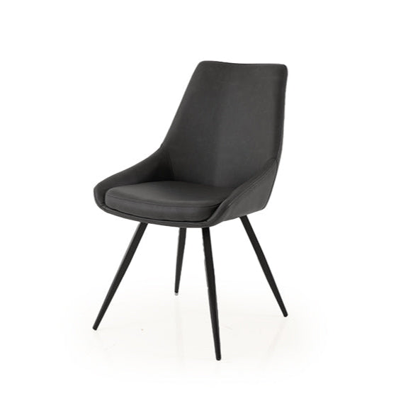 DIVA | כסא לפינת אוכל בלוק אלגנטי - אפור פחם