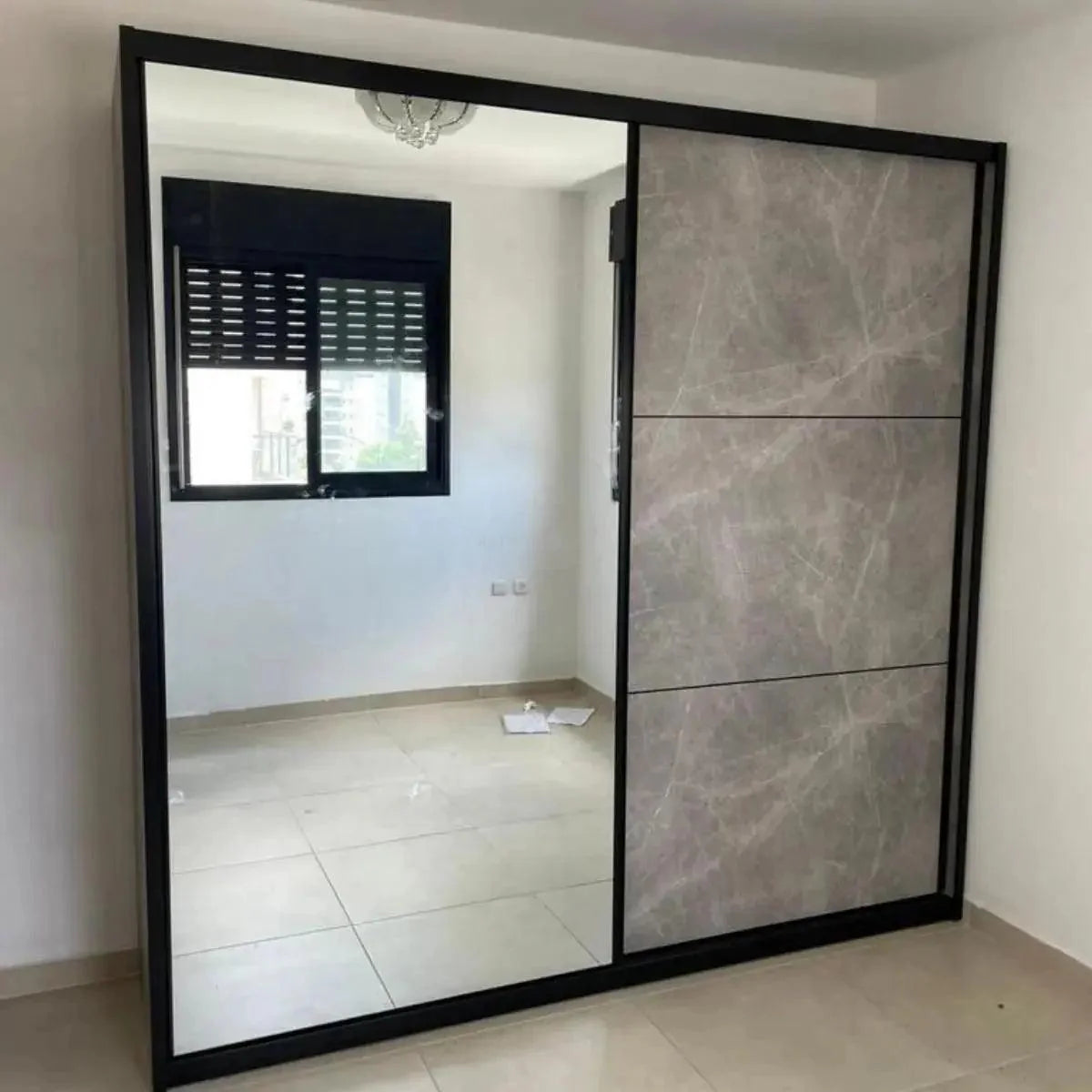 Mineral | ארון הזזה איכותי עם מראה ומגירות - - אשריאן | ASHERIAN