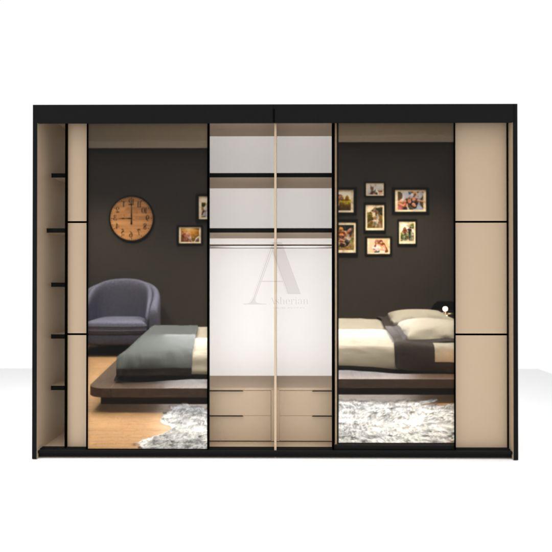 KFIR | ארון הזזה איכותי עם מראה ומגירות