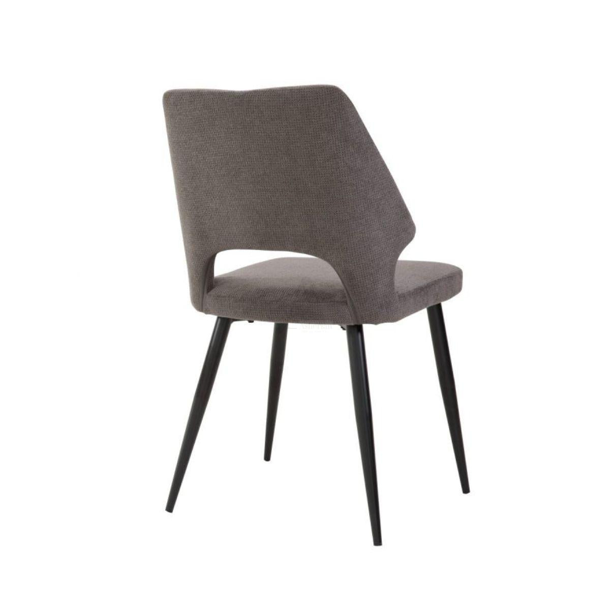 RAY | כסא אוכל מודרני עם ריפוד משולב בד ודמוי עור